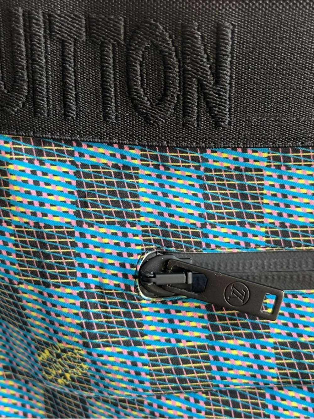 Louis Vuitton Archive FW19 LV Pop 3D Monogram Damier Leggings Blue FR 38 SZ S - Picture 6 of 12